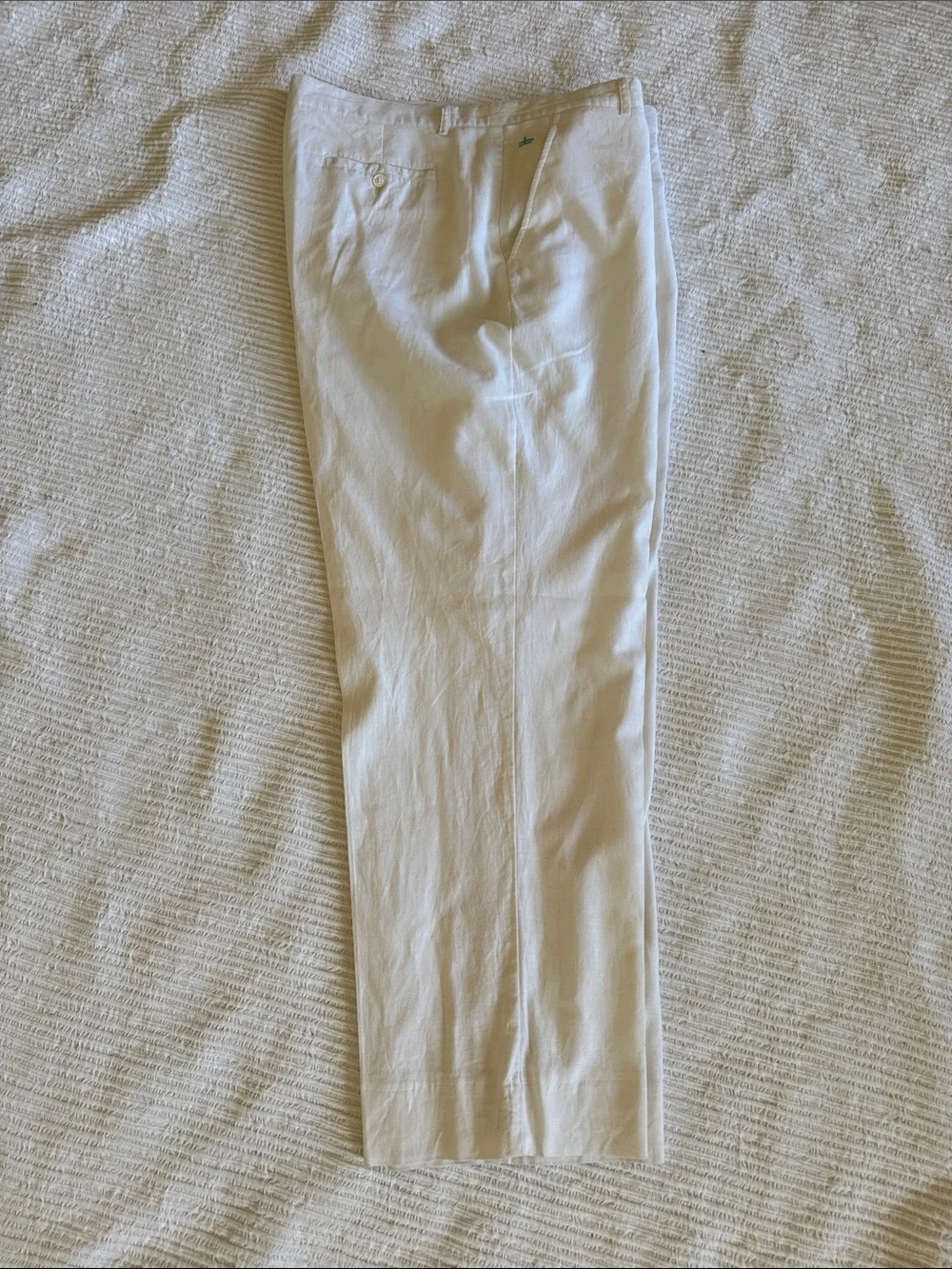 MENS White Linen Summer Pants sz 42